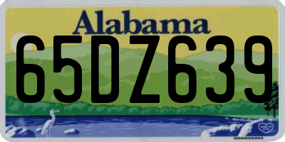 AL license plate 65DZ639
