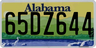 AL license plate 65DZ644