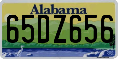 AL license plate 65DZ656