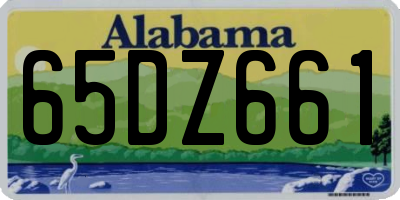 AL license plate 65DZ661