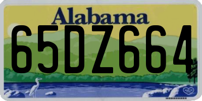 AL license plate 65DZ664