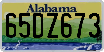 AL license plate 65DZ673