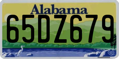 AL license plate 65DZ679