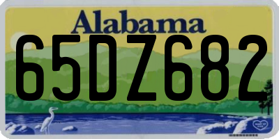 AL license plate 65DZ682