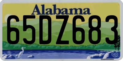 AL license plate 65DZ683
