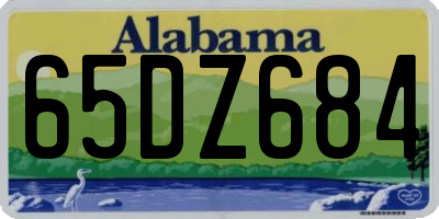 AL license plate 65DZ684