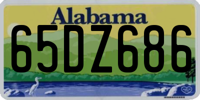 AL license plate 65DZ686