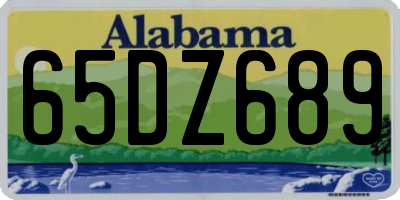 AL license plate 65DZ689