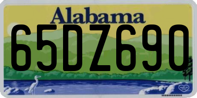 AL license plate 65DZ690