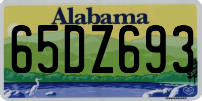 AL license plate 65DZ693
