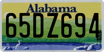 AL license plate 65DZ694