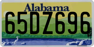 AL license plate 65DZ696