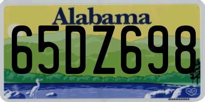 AL license plate 65DZ698