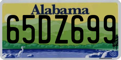 AL license plate 65DZ699
