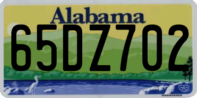 AL license plate 65DZ702