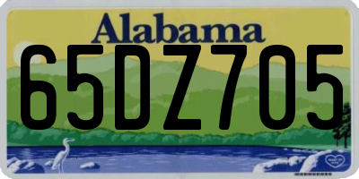 AL license plate 65DZ705