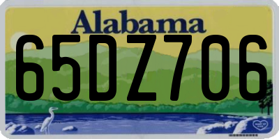 AL license plate 65DZ706