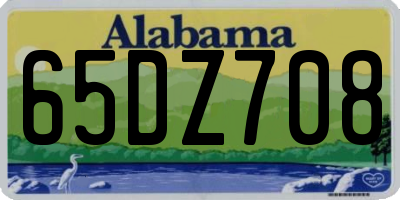 AL license plate 65DZ708