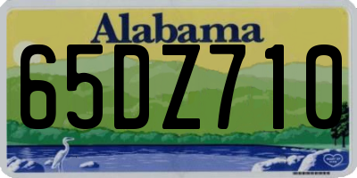 AL license plate 65DZ710