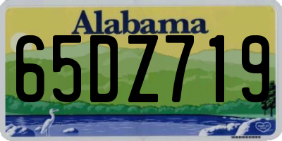AL license plate 65DZ719