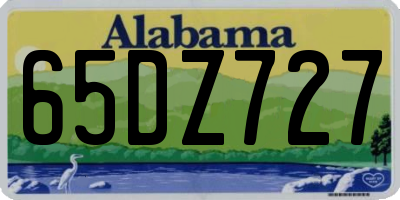 AL license plate 65DZ727