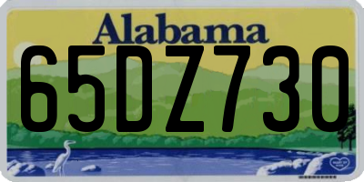AL license plate 65DZ730