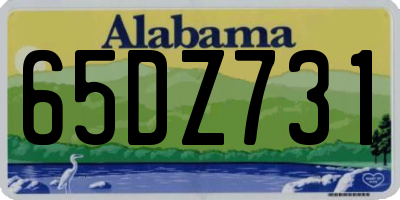 AL license plate 65DZ731
