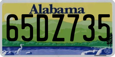 AL license plate 65DZ735
