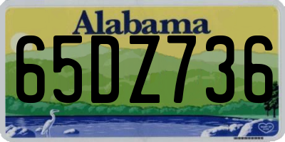 AL license plate 65DZ736