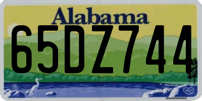 AL license plate 65DZ744