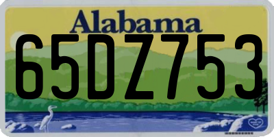 AL license plate 65DZ753