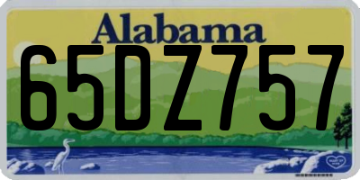 AL license plate 65DZ757