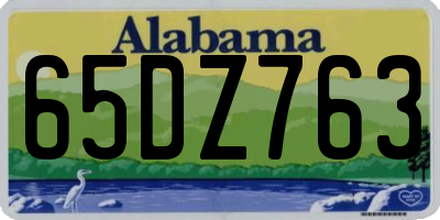 AL license plate 65DZ763