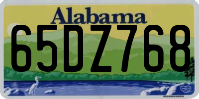 AL license plate 65DZ768