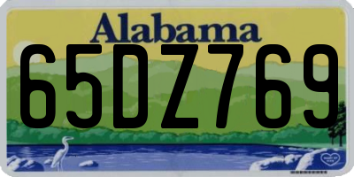 AL license plate 65DZ769