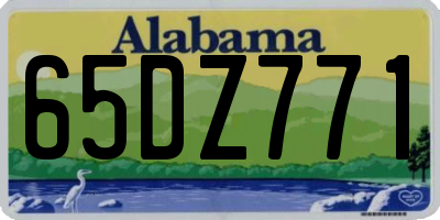 AL license plate 65DZ771