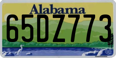 AL license plate 65DZ773