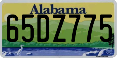 AL license plate 65DZ775