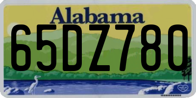 AL license plate 65DZ780
