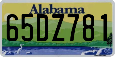 AL license plate 65DZ781