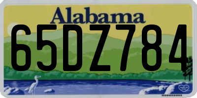 AL license plate 65DZ784