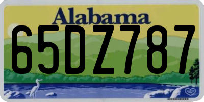 AL license plate 65DZ787