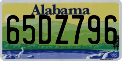 AL license plate 65DZ796