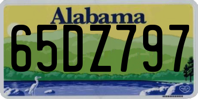AL license plate 65DZ797