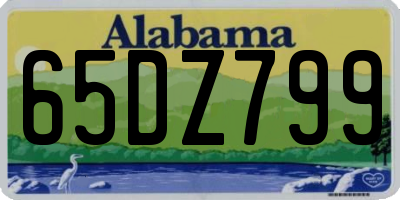 AL license plate 65DZ799