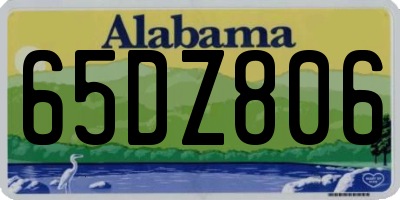 AL license plate 65DZ806
