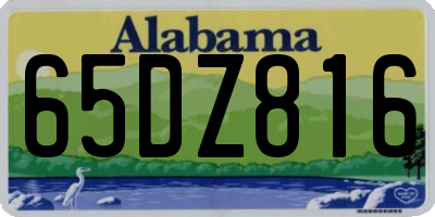 AL license plate 65DZ816