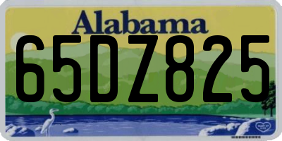AL license plate 65DZ825