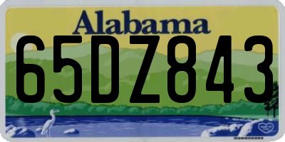 AL license plate 65DZ843