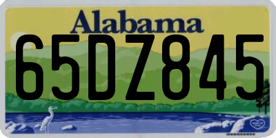 AL license plate 65DZ845